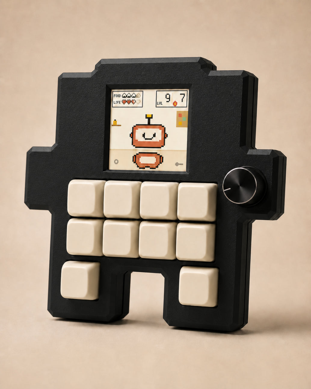 Codogotchi Midnight device shown at an angle