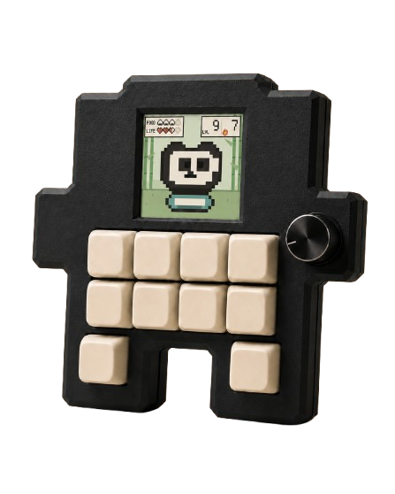 Pip the Panda pet shown on a Codogotchi
